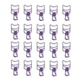 thumbnail image 2 of 20pcs Pinces à Papier Mignons, Pinces Réutilisables de Style Élégant de Conception Creuse Pinces Métalliques Clips de Liant pour la Salle de Classe de Bureau à la Maison, 2 of 8