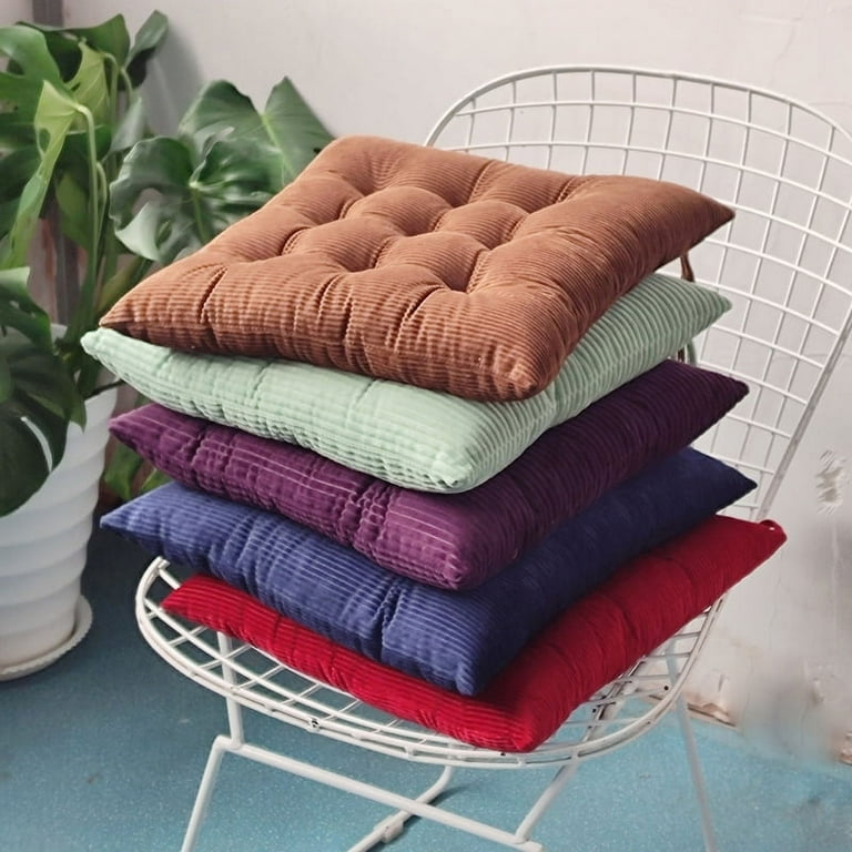 Chair Cushion Square Mat Soft Padded Cushion Pad Office Home Seat Cushion Light Blue