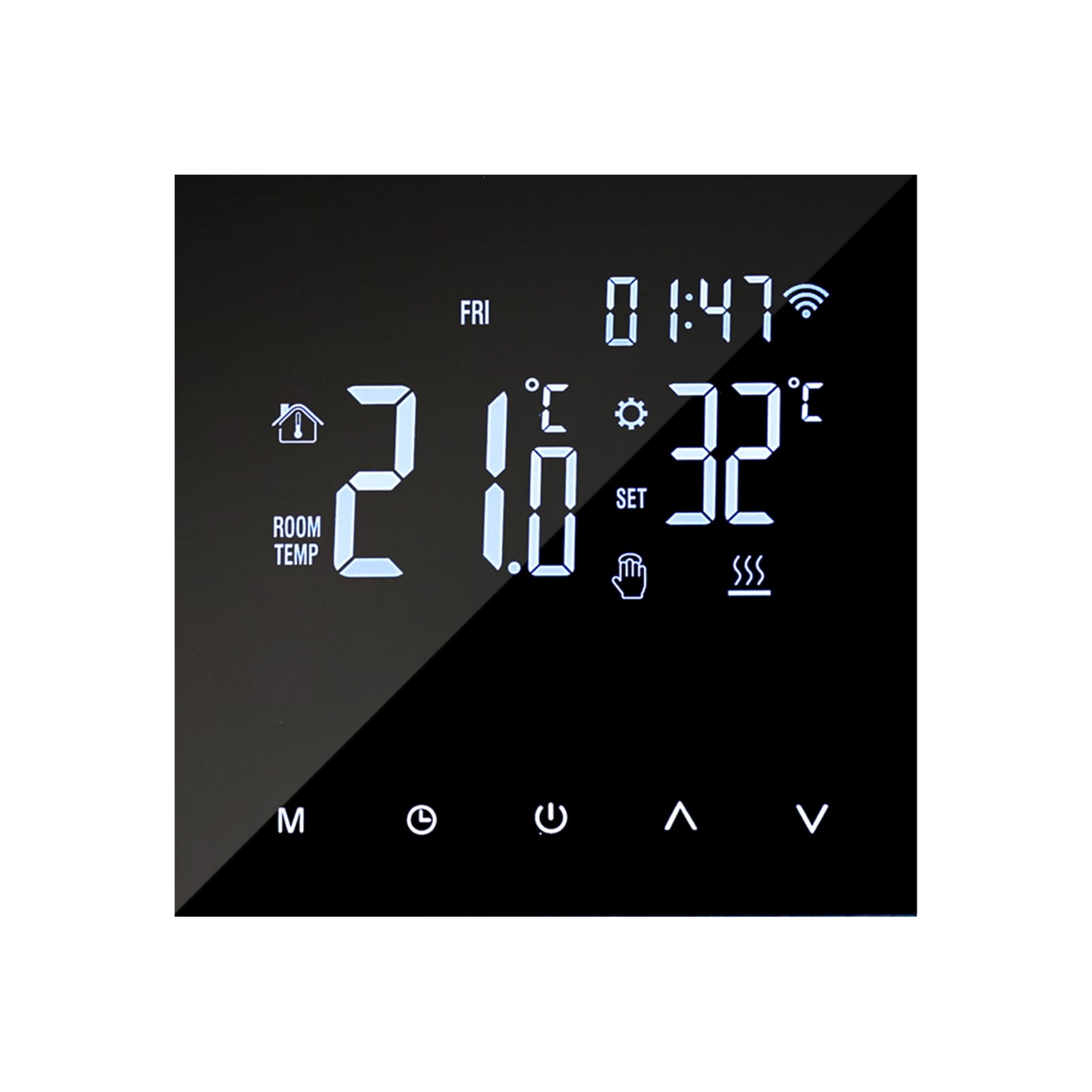 WIFI Smart Heating Thermostat Digital Temperature Controller Mobile Phone  APP Control Touchscreen LCD Display Week Programmable Electric Heating  Thermostat -freeze for Home School Office Hot | Walmart Canada