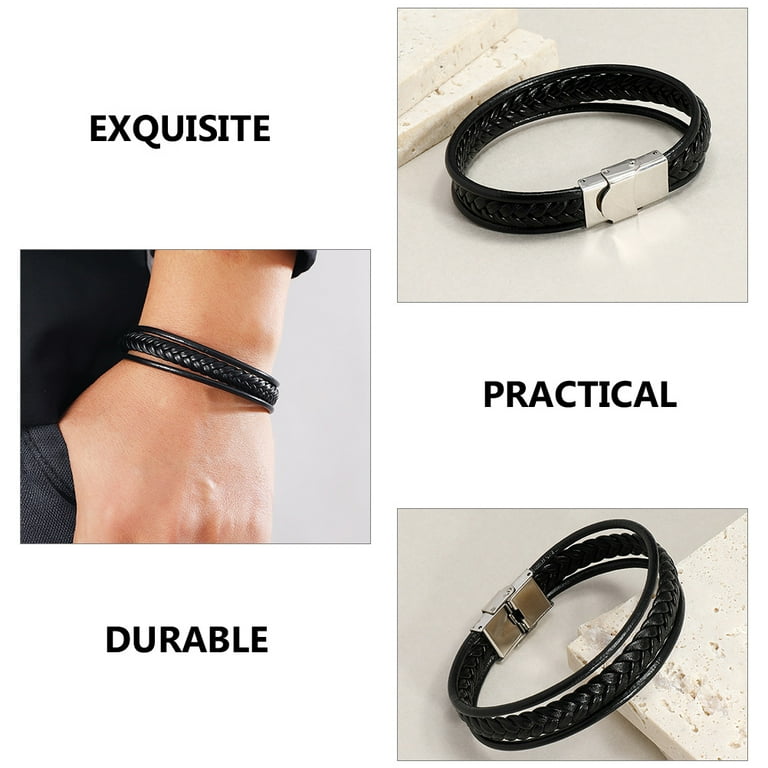 【2plan】23FW★ [MADE] 027 Leather insert chain bracelet 61hku864fBL._UY1000_.jpg