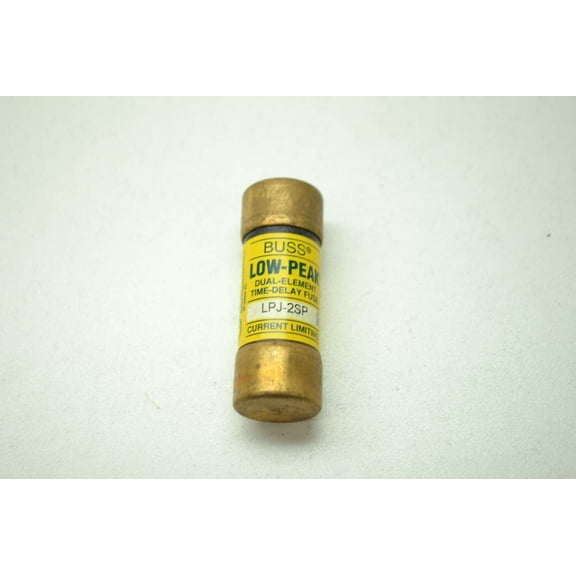 BUSSMANN LPJ-2SP - 2 Amp Low-Peak Dual Element Time Delay Current Limiting Class J Blade Fuse 600V (Pack of 1)