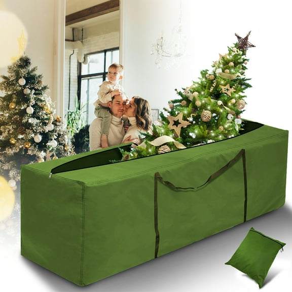 AYAMAYA Christmas Tree Storage Bag, Durable 420D Holiday Tree Storage Case with Handles & Zipper Protects Holiday Decorations (68"x30“x20")