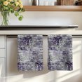 thumbnail image 7 of Purple Grey Abstract Kitchen Towels Set of 1, Modern Graffiti Distressed Mottled Art Absorbent Dish Towels for Kitchen, Microfiber Hand Towel, Quick Drying Tea Towel for Cleaning Dishcloths, 7 of 7