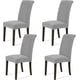 thumbnail image 1 of Juego de 4 fundas elásticas para sillas, fundas elásticas extraíbles para sillas de comedor, fundas para sillas para hotel, ceremonia, banquete, cocina,, 1 of 5