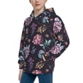 thumbnail image 2 of Daiia Roses Flowers for Boys Fashion Hoodies & Sweatshirts with Kangaroo Pocket,Hooded Sweatshirt for Kid, Breathable& Moisture Wicking-X-Large, 2 of 6