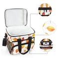 thumbnail image 6 of FORMRS Insulated Cooler Bag 24 Cans Capacity Soft Leakproof Lunch Box with Side Pockets, Orange Leaves, 6 of 7