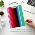 thumbnail image 5 of Coolnut Mexican Serape Blanket Stripes Clipboard, Acrylic Standard A4 Letter Size Clip Board with Low Profile Clip for Office, Classroom, Doctor, Nurse and Teacher Gifts, 5 of 7