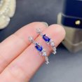 thumbnail image 3 of QQTDFG Women 925 Silver Blue Cubic Zirconia Drop Earrings Wedding Jewelry Gifts A Pair-#8, 3 of 3
