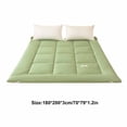 thumbnail image 3 of SLYNSHome Liquidation Protège-Matelas Format Simple Dessus Coussin Respirant Surmatelas 70x79x1.2 Pouces Housse de Matelas - Vert, 3 of 8