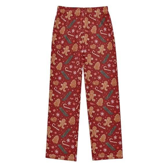 Wobogo Gingerbread Cooky Long Pajama Pants Bottoms Soft Sleepwear with Pockets