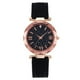 thumbnail image 2 of Reloj de cuarzo para mujer, unisex, con estrellas, punta pequeña, correa esmerilada y escala romana. Reloj de cuarzo., 2 of 4
