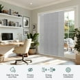 thumbnail image 4 of Chicology Adjustable Sliding Panel Blinds. Skyrise Grey, 46"-86"W X 0"-96"H, 4 of 9