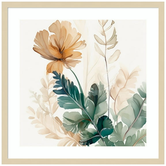 Amanti Art Botanical Radiance I Wood Framed Wall Art Print