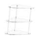 thumbnail image 5 of Organizador de baño de esquina, estante de esquina de ducha, estante de cocina acrílico, almacenamiento de maquillaje cosmético para cocina, tocador, mayimx Organizador de baño de esquina, 5 of 9