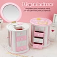 thumbnail image 3 of Girls Musical Jewelry Box, Cute Kids Necklace Storage Case & Jewelry Organizer Box, Gift for Girl Child, 3 of 13