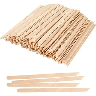 200 Pcs Eyebrow Wax Sticks Wax Applicator, Wood Wax Spatulas for Face and Small Hair Removal Sticks (with Handle)