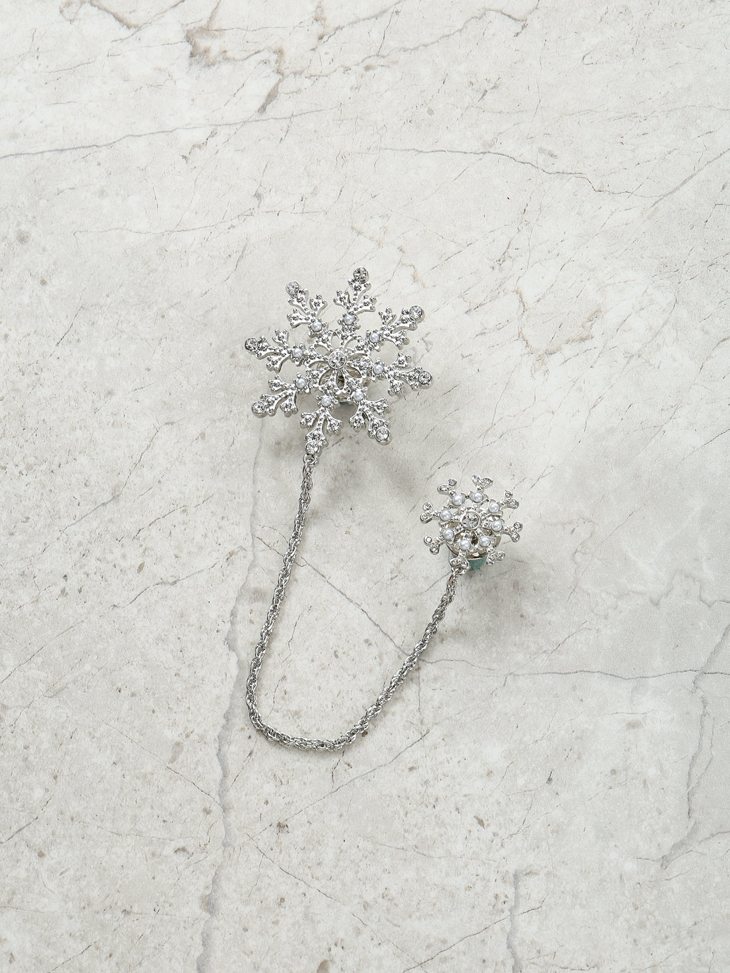 Holiday Time Snowflake Brooch, 1 Piece