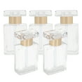 thumbnail image 3 of Botella de perfume de vidrio, 5 piezas de vidrio transparente vacía Botella de perfume vacía Botella de aceite esencial vacía Solución innovadora, 3 of 14