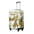 thumbnail image 2 of Daiia Cattle Drive By Two Cowboys 1 Luggage Cover, Thickened Washable Travel Luggage Covers, Elastic Unique Baggage Covers for 18-20 inch Luggage-Large, 2 of 9