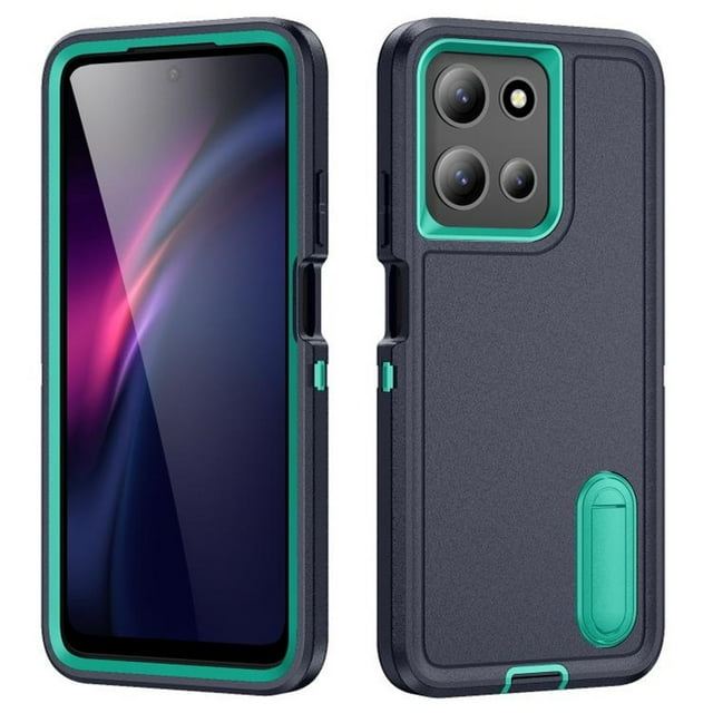 for Motorola Moto G 5G 2025 Case, Motorola Moto G 5G 2025 Phone Case with Built in Kickstand, Shockproof/Dustproof/Drop Proof Heavy Duty Military-Grade Rugged Protective Cover for Moto G 5G 2025