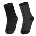 thumbnail image 2 of 4 Pairs Women's Heavyweight Outdoor Wool Blend Thermal Boot Socks (Black), 2 of 2