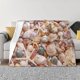 thumbnail image 1 of Fotbe Colorful Seashells Manta de Franela con Estampado, Manta Ultrasuave para Cama, Sofá, Auto, Hipoalergénica y Antibolitas-80"x60", 1 of 6