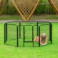 thumbnail image 2 of 4 Panel Dog Playpen 32 inch Height Portable Dog Pen for Dog Pet Puppy Heavy Duty Metal Exercise Barrier Dog Fence, 2 of 7
