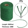 thumbnail image 6 of 2 Pack Garden Twine, 656 Feet 2mm Green Plant Ties, Strong Jute Twine String for Climbing Plants, Tomatoes, Floristry, Crafts, 6 of 8