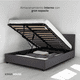 thumbnail image 4 of Base Cama Abatible Madera Colchón Memory En Caja Matrimonial blanco, 4 of 8