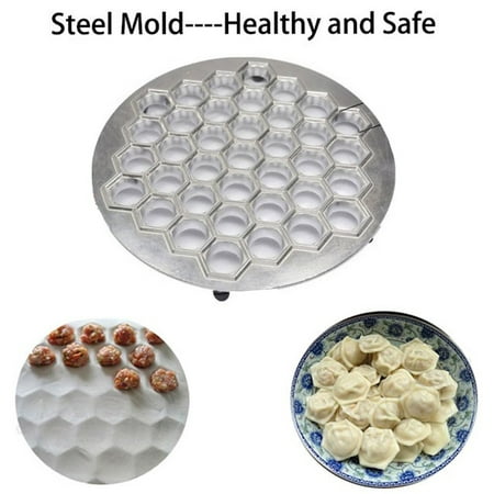 

Meizhencang Aluminum Alloy 37 Holes Ravioli Pelmeni Dumpling Maker Mould Kitchen DIY Tool