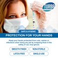 thumbnail image 3 of Turba Medical Clear Disposable Vinyl Gloves, Small, Latex-Free & Powder-Free, Ambidextrous, 100 Count, 3 of 6