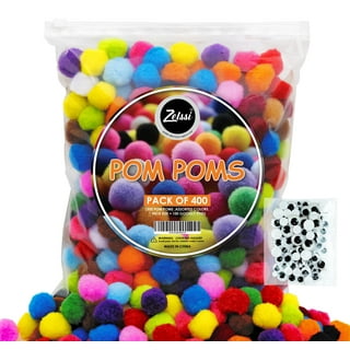 Adeweave 1000 Craft pom poms – Multicolor bulk pom poms Arts and Crafts ...