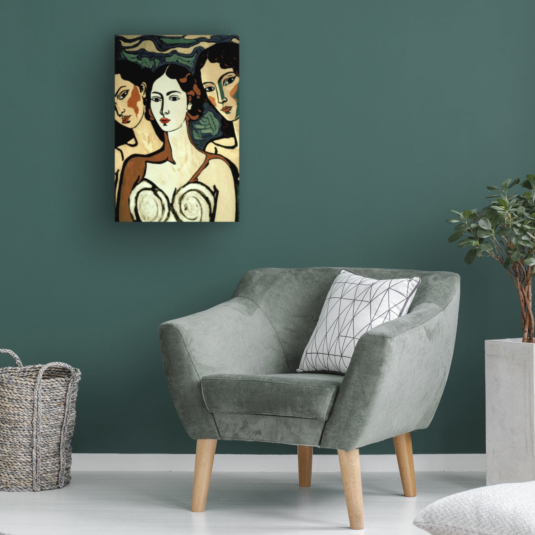 Canvas Wall Art - Treechild 'The Soul Sisters' Wall Art for Living Room, Bedroom, or Office D?cor by Trademark Fine Art - 16 x 24 Inches