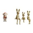 thumbnail image 1 of Figura Decorativa De La Familia De Conejos De La Fortuna, Ideal Para Decorar Escritorios, Mesas, Centros De Mesa, Armarios, Estanterías O Cualquier Espacio En Año Nuevo., 1 of 8