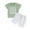 Green, variant on Bagilaanoe 2pcs Toddler Baby Boy Easter Outfits Shorts Set Short Sleeve Letter Print T Shirt Tops + Shorts 6M 12M 18M 24M 3T Kids Casual Summer Clothes