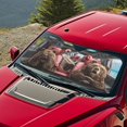 thumbnail image 5 of Xixirimido Windshield Sunshade for Car Foldable Front Window Cover Sun Shade Sun Visor Block UV Rays Universal Fit Automotive Accessories, Cute Cartoon Bears, 5 of 8