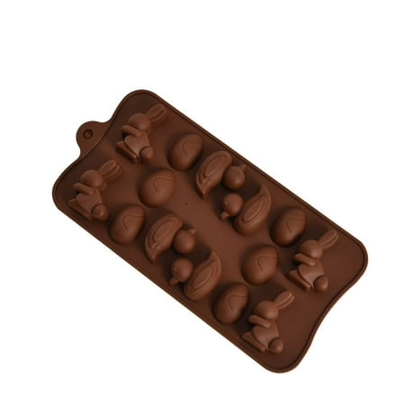 

Pastry Tools Bakery Tools New Silicone Chocolate Mold 4 Shapes Chocolate Baking Tools Non-stick Silicone Brown