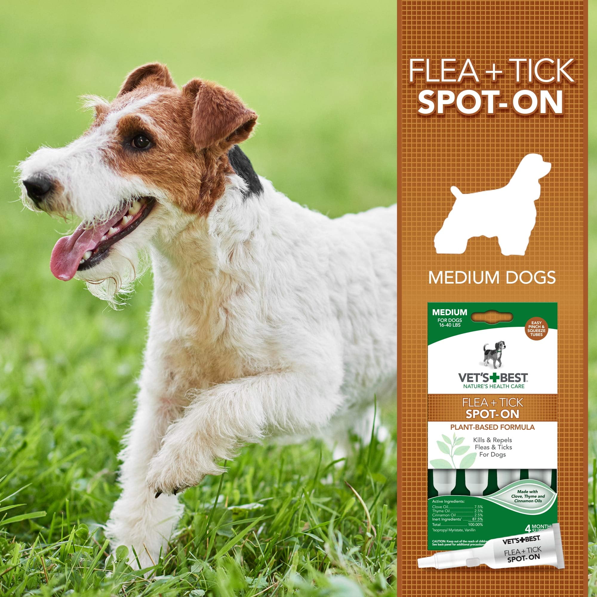 Vet's best flea and hotsell tick spot on directions