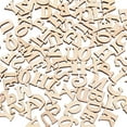 thumbnail image 4 of 100PCS Unfinished Wooden Capital Letters Alphabet Wood Cutout Discs For Patchwork Scrapbooking Arts Crafts DIY Decoration Display Decor, 4 of 6