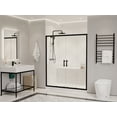 thumbnail image 2 of ANZZI Enchant 70-in. x 60.4-in. Framed Sliding Shower Door in Matte Black, 2 of 10