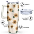 thumbnail image 3 of 40 Oz Tumbler with Handle and Straw Insulated Double Walled Stainless Steel Travel Mug Gift Box Reusable Tumbler Coffee Travel Mug for Office Portable Insulated Beer Cup for Hot & Cold Drinks, 3 of 6