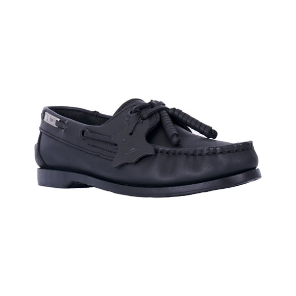 Zapato estilo Top Sailer, piel genuina, náutico, proceso artesanal, color negro talla 30 Top Sailer Clásico, náutico, casual