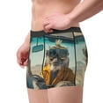 thumbnail image 2 of Lsque Desert Monkeys Motif Drive Boxeur-Briefs pour Hommes avec Pochette de Soutien Total, X-Temp Rafraîchissant, sous-Vêtements Anti-Humidité, Régulier, Jambes Longues et Trunk-Grand, 2 of 5