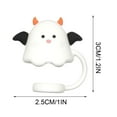thumbnail image 2 of Halloween Cute Black White Ghost Straw Topper For 30 And 40 Tumbler With Handle Proof Reusable Straw Tips Lids Accessories, Halloween Decorations, 2 of 8