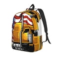 thumbnail image 1 of Disketp American Truck print Canvas Backpack Lightweight Travel Daypack Student Rucksack Laptop Backpack-Small, 1 of 5