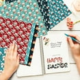 thumbnail image 3 of Lohuatrd 12Pcs Floral Christmas Scrapbooking Paper Pack Xmas Style Pattern Vibrant Color Multi-functional DIY Craft Material Paper, 3 of 8