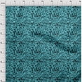 thumbnail image 4 of oneOone Cotton Silk Turquoise Green Fabric Abstract Craft Projects Decor Fabric Printed By The Yard 42 Inch Wide, 4 of 4