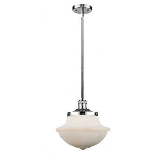 201S-PC-G541-Innovations Lighting-Oxford - 1 Light Stem Hung Mini Pendant In Traditional Style-11.5 Inches Tall and 11.75 Inches Wide-Polished Chrome