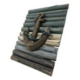 thumbnail image 6 of Rustic Beach Nautical Marine Ship Anchor With Ropes Wood Panel Wall Decor Plaque, 6 of 8