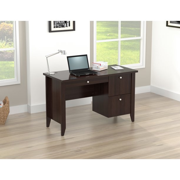 Inval Bradford Laminate Office Desk with File and Storage, Multiple